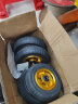 海斯迪克 高弹力脚轮 重型平板车手推车轮橡胶轮子 8寸单配 实拍图