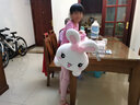 紅運來小兔子毛絨玩具公仔玩偶布娃娃睡覺抱枕七夕情人節(jié)送女友老婆禮物 粉色開心每一天 1.3米（+小兔子） 曬單實拍圖