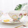 華光兒童餐具碗碟 抗菌骨瓷餐具 一人食寶寶專(zhuān)用健康餐具 快樂(lè )童年 8頭 餐具套裝 曬單實(shí)拍圖