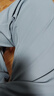 樂(lè )卡克（Le coq sportif）法國公雞男騎行系列秋冬運動(dòng)長(cháng)褲運動(dòng)褲CE-4722234 巖石灰/SMW L 曬單實(shí)拍圖