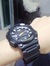卡西歐（CASIO）手表男表AQ-S810電子石英指針運動(dòng)表學(xué)生表新年禮物送男生 AQ-S810W-1B 光能+100米防水 曬單實(shí)拍圖
