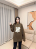UNDEFEATED【五條杠美式毛衣】潮流男女同款LOGO校園風(fēng)毛衣新品 深紅 M 曬單實(shí)拍圖