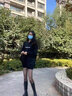 安妮潔欣寶斯黑絲襪女薄款帶字母潮牌面膜襪性感透肉防勾絲連褲襪子夏季 BONAS1985*2雙 均碼 曬單實(shí)拍圖