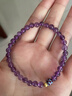 晶湖紫水晶手鏈女蓮蓮高升天然紫色水晶原石手串女士送女友老婆禮物 4mm-雙圈紫水晶蓮花手串 曬單實(shí)拍圖