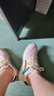ZHR休閑鞋女夏季百搭撞色透氣網(wǎng)面鞋女時尚運動鞋女 AK101E 米綠 36 曬單實拍圖