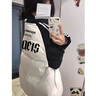 棉致設(shè)計感插肩拼色棉服女冬季新款不跑棉羽棉襖絨服棉衣外套女面包服 237#白色【高品質(zhì)63.5】 L 120-140斤 曬單實拍圖