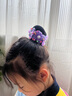 唐芙妮新款頭套發(fā)網(wǎng)女童丸子頭盤(pán)發(fā)器兒童舞蹈考級專(zhuān)用發(fā)圈網(wǎng)兜頭花飾品 紫色 曬單實(shí)拍圖