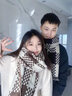 安提諾伯情侶圍巾冬季高檔女士禮盒生日情人節(jié)禮物送女友女生高級(jí)小眾實(shí)用 棋盤格子情侶圍巾-兩件禮盒裝 曬單實(shí)拍圖