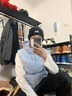 KELME /卡爾美羽絨馬甲男冬季新款連帽羽絨服馬夾白鴨絨時尚坎肩 淺藍(lán)色 M 曬單實拍圖