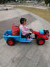 贝多奇儿童拖拉机玩具车可坐人儿童电动车四轮可坐儿童车宝宝可坐电动车 手扶式双电双驱12V电瓶 实拍图