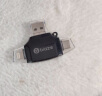 毕亚兹 多功能四合一 OTG手机读卡器 USB手机U盘 插TF/SD卡 Type-c安卓苹果手机电脑相机通用 A9-黑 实拍图