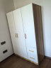森普顿 衣柜卧室平开门衣柜实木组合现代简易简约板式家用柜子收纳衣橱 三门衣柜（120*50*180cm） 实拍图