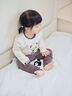 幼歌（YOUGE）嬰幼兒卡通舒適家居長袖T恤打底衣寬松護(hù)肚保暖褲子潮 深灰 （66-90兩用襠，高腰護(hù)肚） 90 cm 曬單實(shí)拍圖