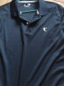 乔丹 短袖t恤男士夏季新款时尚上衣速干透气健身装休闲运动服冰丝半袖 黑色-POLO（透气）系列2 XL 实拍图