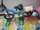 凤凰儿童自行车6-15岁小孩子车减震折叠单车男女中小学生童车 蓝色(折叠减震一体轮) 16寸 实拍图