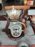 尚言坊玻璃自动茶具套装懒人全自动泡茶器简约现代创意日式功夫茶具家用 自动茶具+六色杯+赠杯架（特价） 实拍图