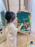 touchmark兒童畫(huà)架1.2m/1.5m制小畫(huà)架支架式可折疊水粉畫(huà)板素描家用畫(huà)板展架六一兒童節 1.2米【黃松木】畫(huà)架 曬單實(shí)拍圖