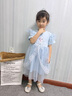 G.DUCKKIDS小黃鴨女童連衣裙冰雪奇緣愛(ài)莎公主裙兒童艾莎蓬蓬裙寶寶生日禮服 藍色 90 尺碼1~2歲【 80-90cm】 曬單實(shí)拍圖