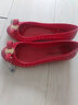菲拉格慕奢侈品女鞋FERRAGAMO女VARA蝴蝶結鏤空果凍平底樂(lè )福涼鞋 紅色 37.5 [美碼7] 腳長(cháng)24.1CM 曬單實(shí)拍圖