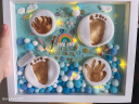 优益贝婴儿手足印新生的宝宝手脚印泥创意满月百天礼物一周岁抓周 A款：梦幻海洋（百天以内可做双手双脚） 实拍图