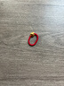 蒂蔻（Tico）足金愛心形玫瑰花黃金戒指女3D硬金轉(zhuǎn)運(yùn)珠編織紅繩指環(huán)生日禮物 曬單實(shí)拍圖