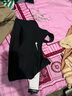 耐克（NIKE）SWOOSH鄭欽文同款女子速干襯墊內衣秋季中強度支撐DX6822 010黑/白 XL 曬單實(shí)拍圖