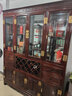 木中央 紅木家具 印尼黑酸枝(學(xué)名:闊葉黃檀)酒柜中式隔斷 實(shí)木儲物柜 1.6米紅酒柜 餐廳玻璃酒架 四門(mén)酒柜（158*40*198cm） 曬單實(shí)拍圖