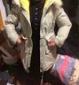 佰藍嬌 工裝棉服女中長(cháng)款2020冬季時(shí)尚女裝冬裝新款韓版寬松女士毛領(lǐng)派克服棉衣棉襖冬天襖子外套 豆綠 L 曬單實(shí)拍圖