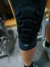 准者（RIGORER） 专业运动蜂窝篮球护膝半月板损伤骑行护具跑步装备健身防撞透 短款黑色升级款单只装 L（适合体重110-150斤左右） 实拍图