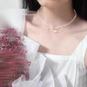 PWL法式雙層疊戴施家珍珠項(xiàng)鏈女小眾設(shè)計(jì)感2025新款鎖骨鏈毛衣鏈頸鏈 雙層施家珍珠項(xiàng)鏈 曬單實(shí)拍圖