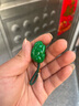 木雕綠色兔子吊墜紅木實(shí)木十二生肖木質(zhì)木頭非洲小葉紫檀兔子掛件 精雕噴漆紫檀木綠色兔子 曬單實(shí)拍圖