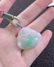 詩蒂芬 緬甸老坑天然A貨翡翠吊墜玉佛女玉墜彌勒佛珠寶玉石掛件笑佛掛墜 翡翠A貨玉佛吊墜 曬單實拍圖