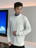 Tommy Hilfiger【絲羊絨混紡】秋冬男裝純色休閑圓領(lǐng)內搭打底針織衫毛衣 米白色YBI M （推薦：135-150斤） 曬單實(shí)拍圖