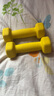 MDUG啞鈴兒童小學(xué)男生可調(diào)節(jié)重量小孩專用健身器材家用7-12歲少兒舉重 檸檬黃1kg*2【推薦5-7歲兒童】 曬單實(shí)拍圖