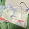 歌力諾（GORRENNO）內(nèi)衣女夏超薄防下垂大胸顯小收副乳鋼圈大碼蕾絲兔耳朵杯文胸套裝 杏白芋紫套裝 70B 曬單實(shí)拍圖