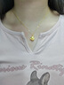 LOVING黃金吊墜女足金999hellokitty凱蒂貓掛墜情人節(jié)送女生日老婆禮物 黃金吊墜約+配S925鏈 金重約1.3g/克重多退少補(bǔ) 曬單實(shí)拍圖
