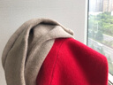 恒源祥羊毛衫女針織衫加厚款女士秋冬款純色純羊毛套頭衫保暖毛衣打底 大紅-低領(lǐng) M (160) 曬單實(shí)拍圖