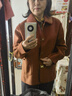 俞兆林錦久媽媽女裝春秋二八月外套高檔中老年女裝40到50歲洋氣呢子衣服 紅色 3XL 建議120-135斤 曬單實(shí)拍圖
