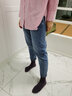 ABLE JEANS【立體錐形褲】男士水洗彈力破洞牛仔褲復(fù)古褲子男 淺黃泥藍(lán) 29 /30 曬單實拍圖