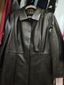穎輝真皮皮衣女海寧綿羊皮短款外套休閑上衣女夾克衫春秋新款洋氣上衣 黑色 XXL 曬單實(shí)拍圖