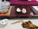 金灶（KAMJOVE）整套茶具功夫茶盤(pán)套裝 玫瑰實(shí)木精雕自動(dòng)上水茶臺泡茶機茶海K-200 搭配H9 陶瓷茶具 茶水桶 曬單實(shí)拍圖
