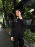 卡爾美（KELME）跑步運動(dòng)衛衣男半拉鏈長(cháng)袖足球訓練套頭衫 黑色 M 曬單實(shí)拍圖