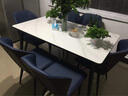 靜世居北歐巖板餐桌小戶(hù)型餐桌椅家用組合簡(jiǎn)約現代吃飯長(cháng)方形餐廳飯桌 【意大利灰】12mm單桌 120*60cm 曬單實(shí)拍圖