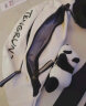 朗酷斜挎包男胸包女韩版潮流大容量腰包运动出行休闲耐磨防泼水 白色（带熊猫挂件+2枚徽章） 晒单实拍图