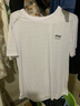 JEEP SPIRIT吉普短袖T恤男夏季冰絲薄款彈力運動(dòng)速干圓領(lǐng)純色大碼體恤中青年 白色 1887 2XL /135-150斤 曬單實(shí)拍圖