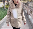 俞兆林媽媽冬裝外套洋氣加絨棉服2024新款中老年女裝冬季加厚棉襖派克服 卡其色 3XL (建議125-140斤) 曬單實拍圖
