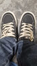 人本男鞋厚底帆布鞋男款2024春夏新款透氣男士帆布鞋網(wǎng)面運動(dòng)休閑板鞋 黑棕 42 正碼 曬單實(shí)拍圖