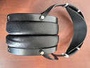 貓倫適用HIFIMAN海菲曼EDITION X耳機套EDITION XS耳機保護套ANANDA頭戴式HE1000SE耳機罩ARYA海綿套 【打孔絲滑小羊皮】黑色耳套一對 曬單實(shí)拍圖