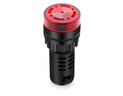 匯君 蜂鳴器LED聲光閃光報(bào)警器訊響器揚(yáng)聲器 22MM紅色 AC/DC24V 曬單實(shí)拍圖