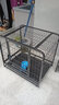 七友狗籠子中型犬帶廁所大型犬小型犬狗圍欄泰迪金毛室內(nèi)狗窩寵物用品 酷黑78*51*71【30斤內(nèi)】 曬單實拍圖